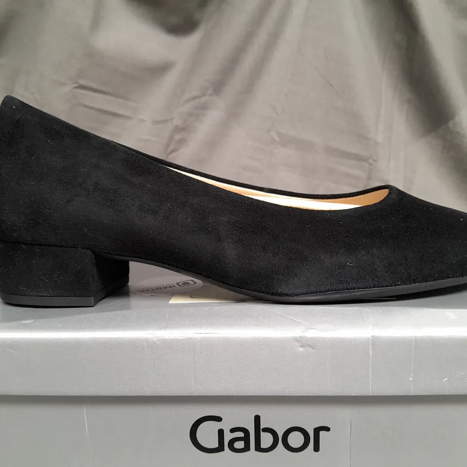 BOXED GABOR HIGH HEEL OPEN TOP SHOES - UK 6 