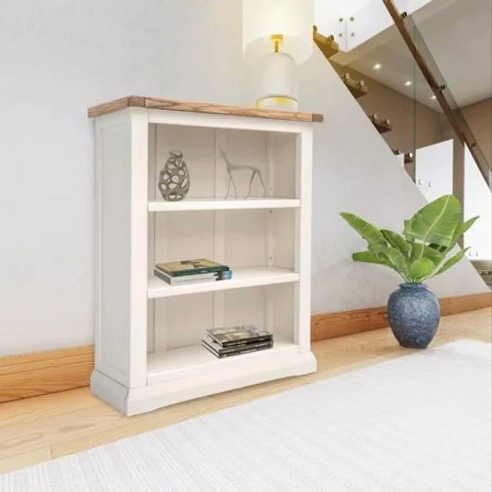 BOXED IRELAND BOOKCASE - WHITE & WAX (1 BOX)