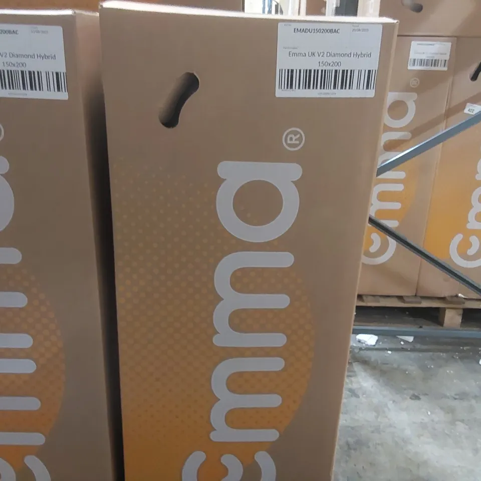 BRAND NEW BOXED EMMA UK V2 DIAMOND HYBRID 150 x 200CM KING SIZE MATTRESS 