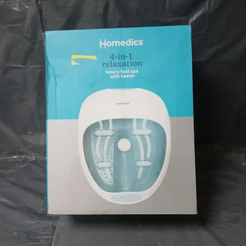 HOMEDICS 4-IN-1 RELAXATION FOOT SPA WITH HEATER - MODEL FS-250-GB