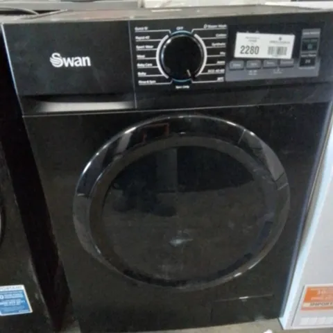 SWAN 8KG 1400 SPIN FREESTANDING WASHING MACHINE - BLACK