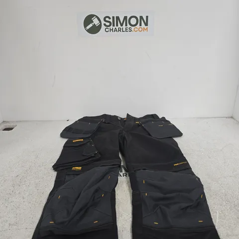 DEWALT WORK TROUSERS (MEN'S) – BLACK, UK 34/29