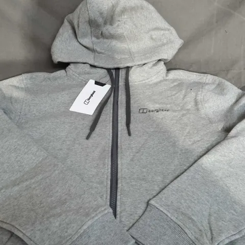 BERGHAUS GREY ZIP HOODIE – SIZE SMALL