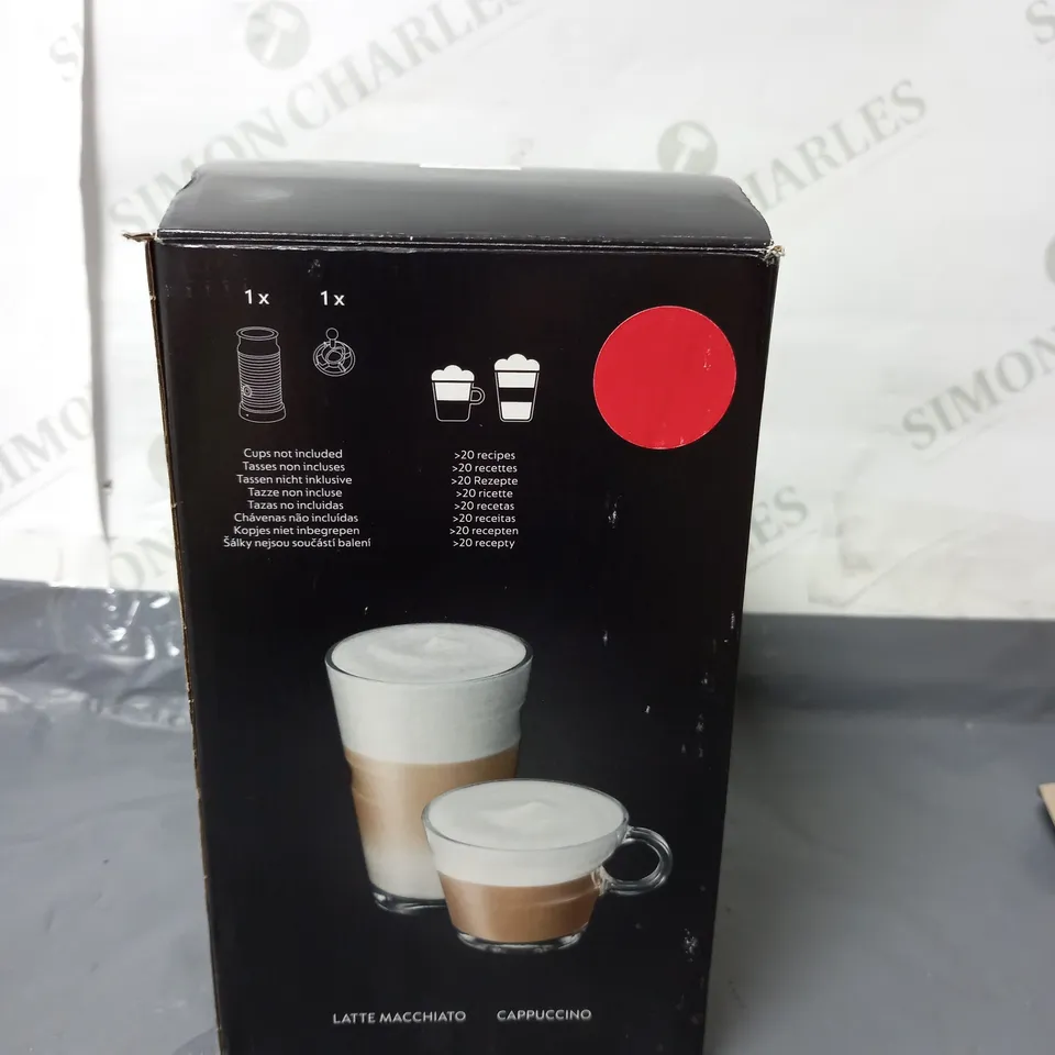 BOXED NESPRESSO AEROCCINO 3 MILK FROTHER RED
