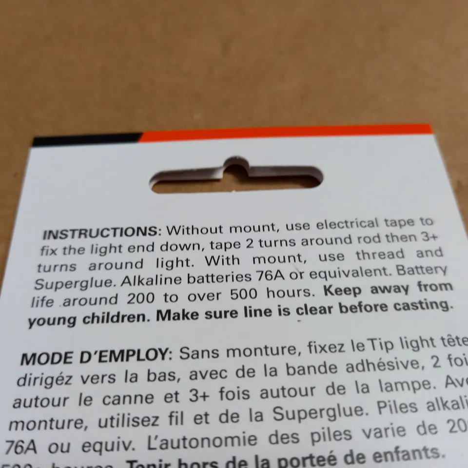 LOT OF 7 MK4 TIP LIGHTS FOR FISHING RODS - BLUE