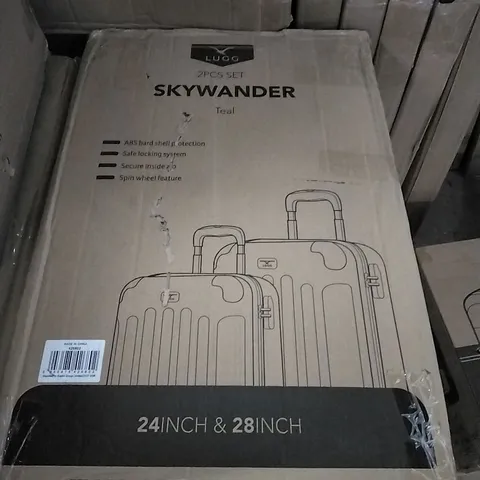 BOXED LUGG SKYWANDER HARDSHELL SUITCASE - TEAL