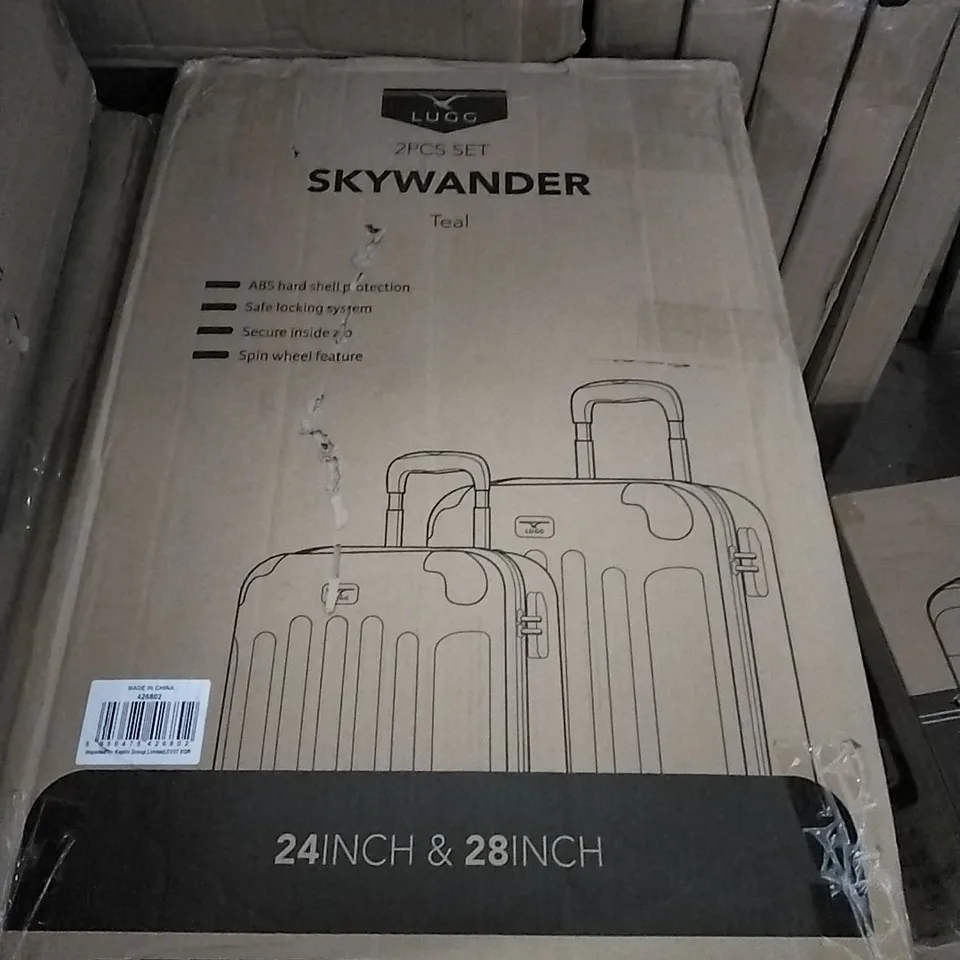 BOXED LUGG SKYWANDER HARDSHELL SUITCASE - TEAL