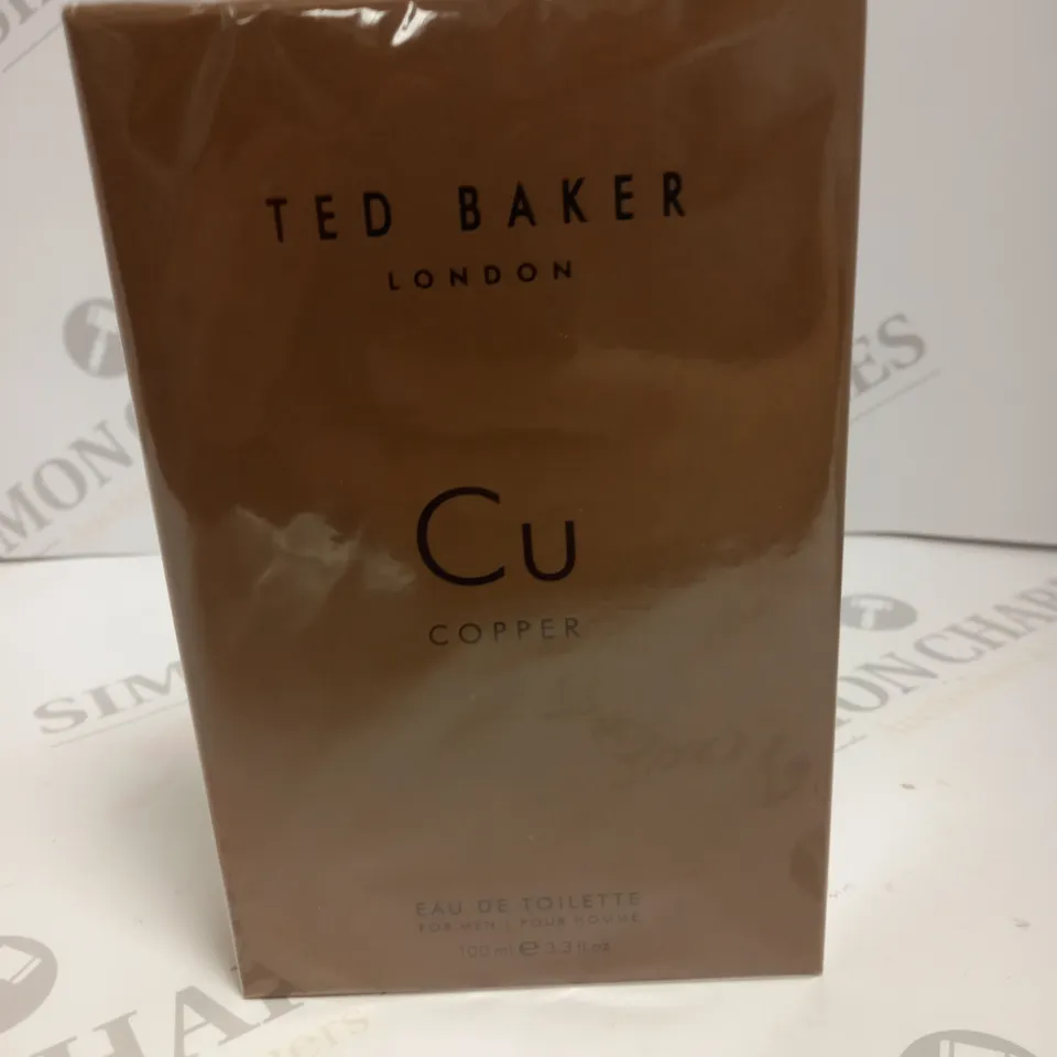 BOXED AND SEALED TED BAKER CU COPPER EAU DE TOILETTE POUR HOMME 100ML