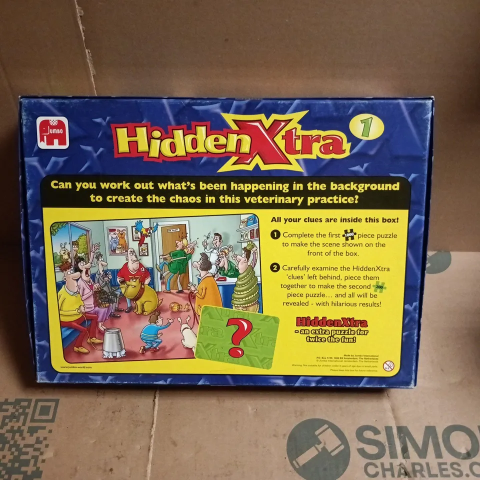 HIDDENXTRA 1 JIGSAW PUZZLE GAME - INCLUDES 200-PIECE AND 1000-PIECE