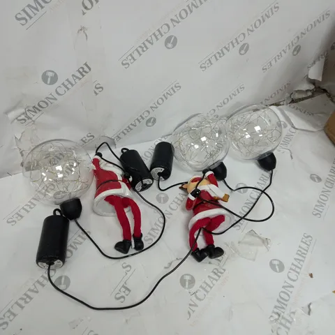 BOXED SANTA EXPRESS DANGLY LEG LIGHT STRAND