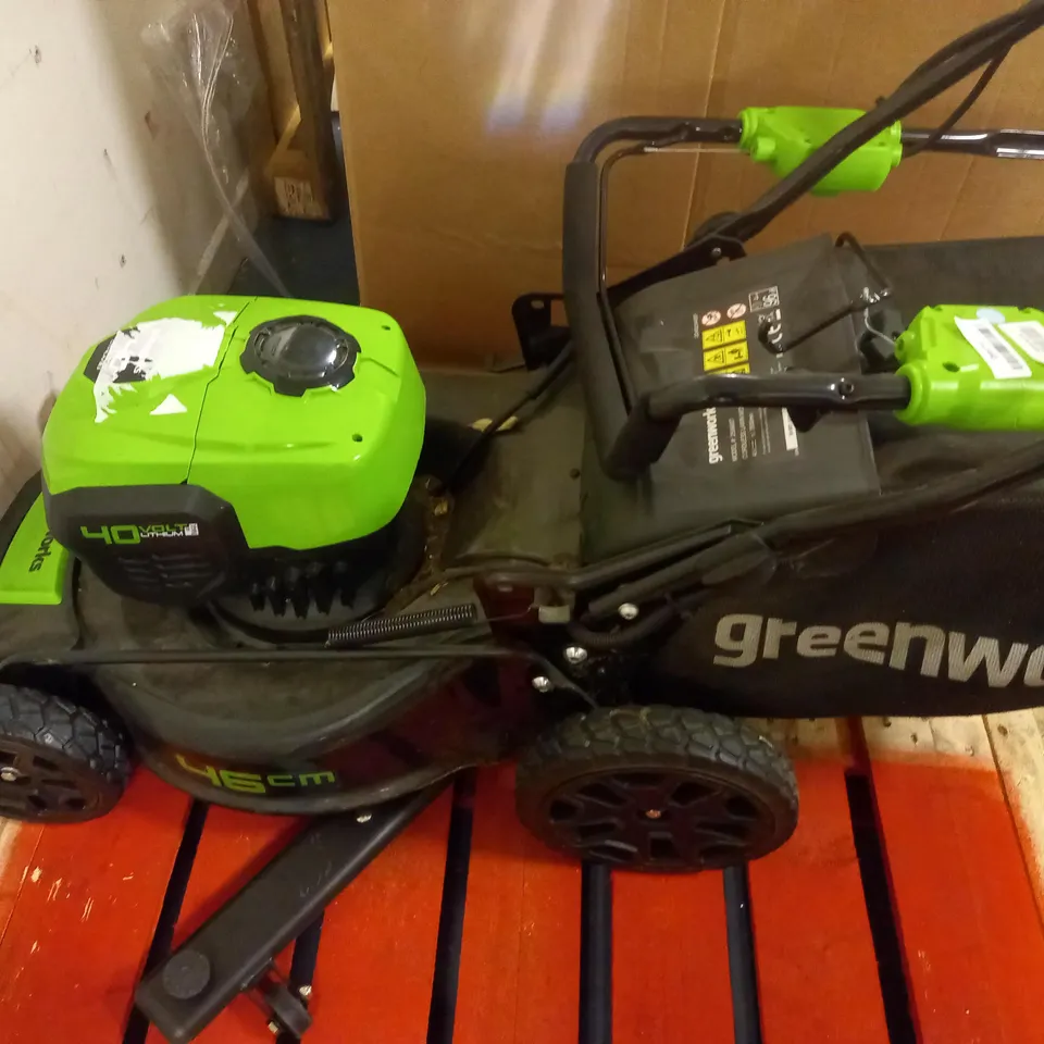 GREENWORKS LAWNMOWER COLLECTION ONLY 