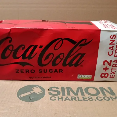 COCA-COLA ZERO SUGAR 10 CANS (8+2 EXTRA FREE) 