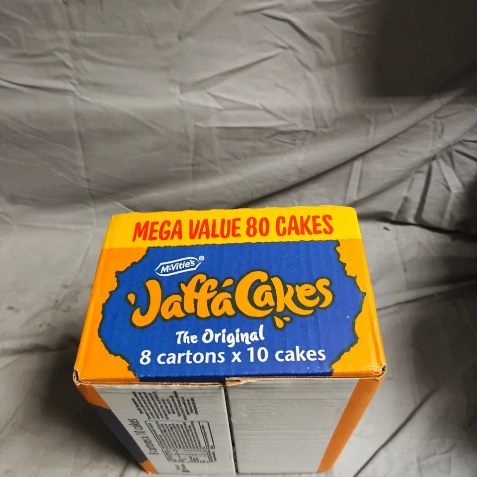 MCVITIE'S JAFFA CAKES THE ORIGINAL – MEGA VALUE 80 CAKES (8 CARTONS X 10)