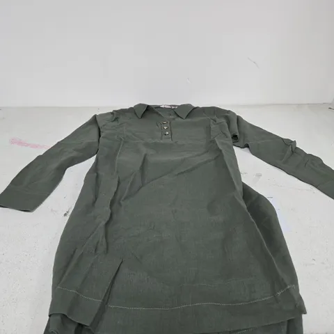CHARLOTTE WEST GREEN WOMEN'S TUNIC DRESS, UK 12