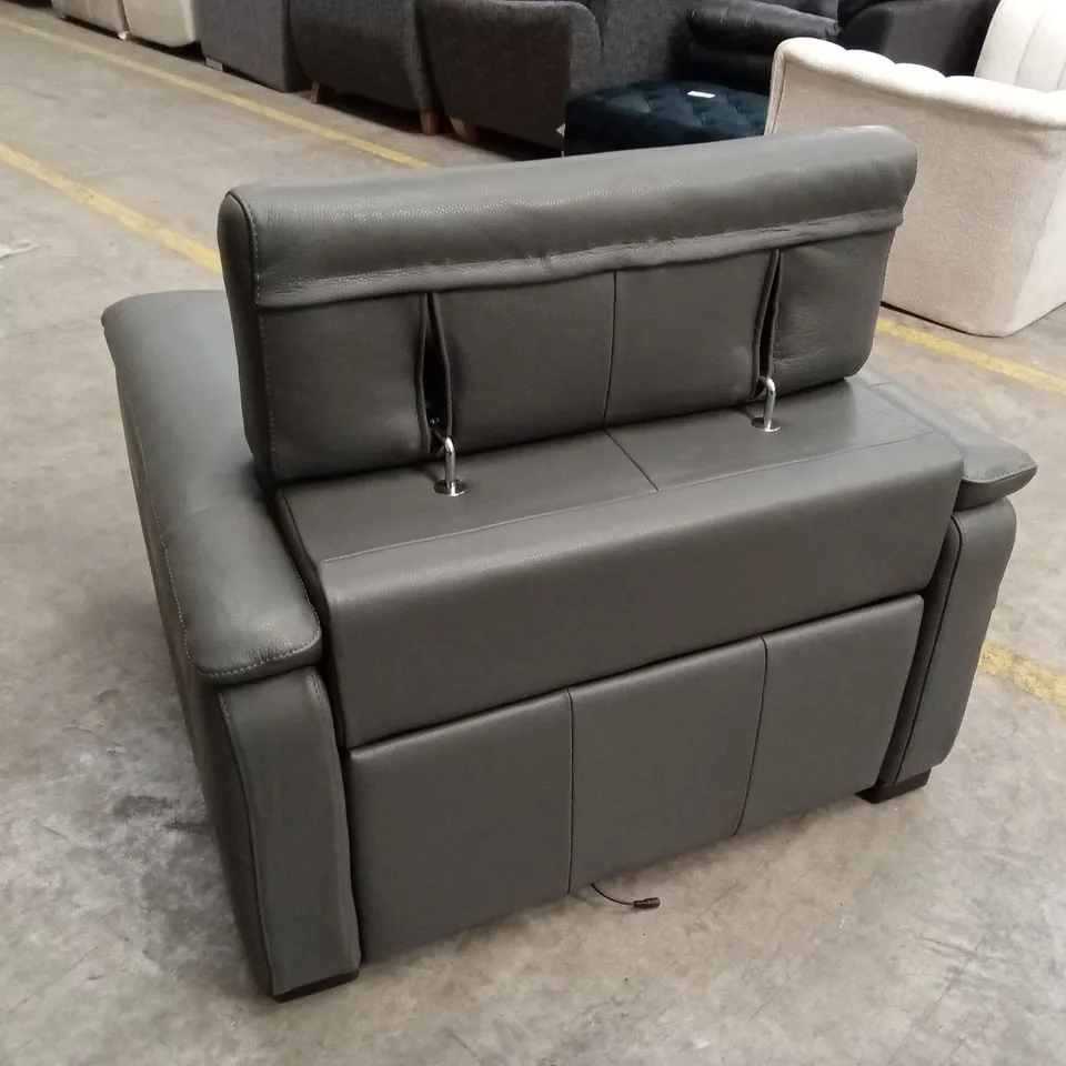 QUALITY DESIGNER ITALIAN MADE VENTO ELECTRIC RECLINER LEATHER ARMCHAIR