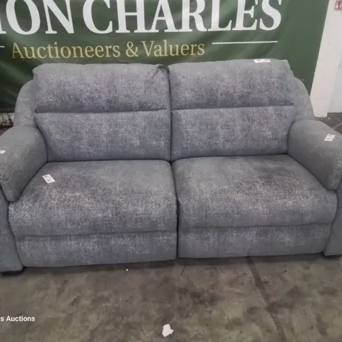 QUALITY ITALIAN DESIGNED & MANUFACTURED PARMA POWER RECLINING LARGE SOFA CARMARGUE GREY FABRIC