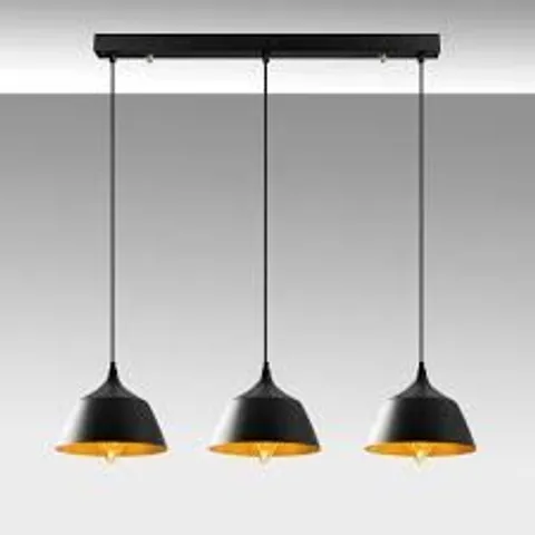 BOXED HAVERFORD 3-LIGHT KITCHEN ISLAND DOME PENDANT (1 BOX)