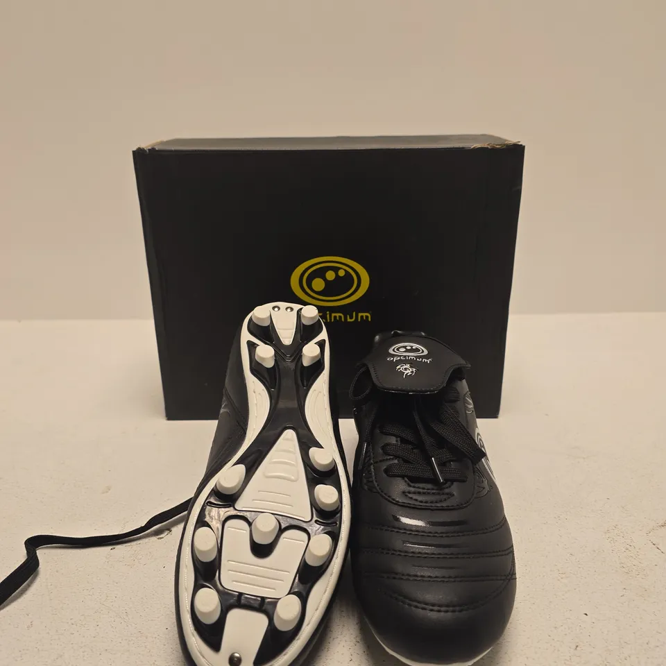 OPTIMUM FOOTBALL BOOTS – BLACK, MEN'S SIZE UK 5