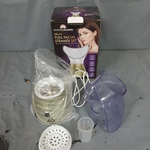 BOXED SERENITYBEAUTY DELUXE FULL FACIAL STEAMER SET