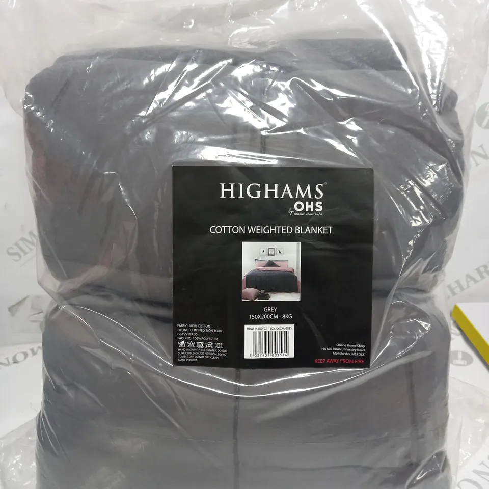 HIGHAMS WEIGHTED BLANKET 8KG