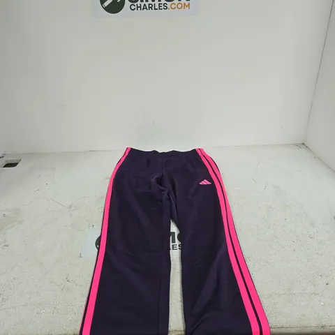 ADIDAS TRACKSUIT BOTTOMS PURPLE/PINK UK SMALL 