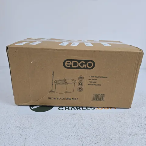 EDGO RED AND BLACK SPIN MOP
