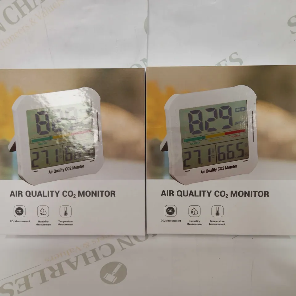 LOT OF 2 AIR QUALITY CO2 MONITERS