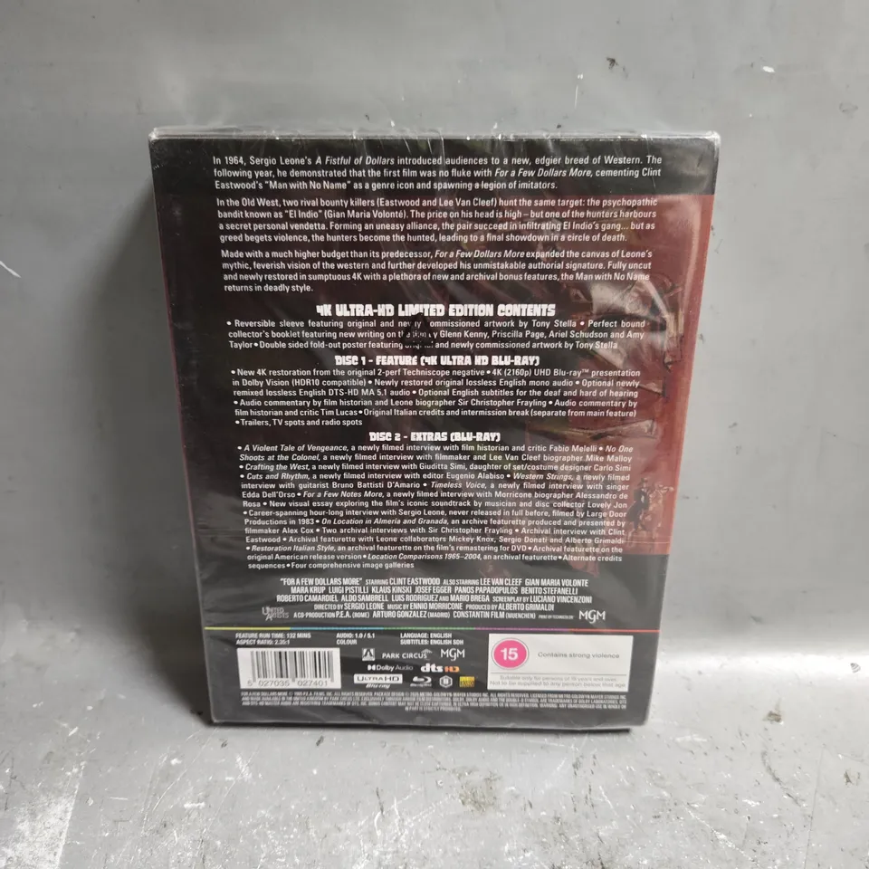 SEALED FOR A FEW DOLLARS MORE ULTRA HD BLU-RAY 