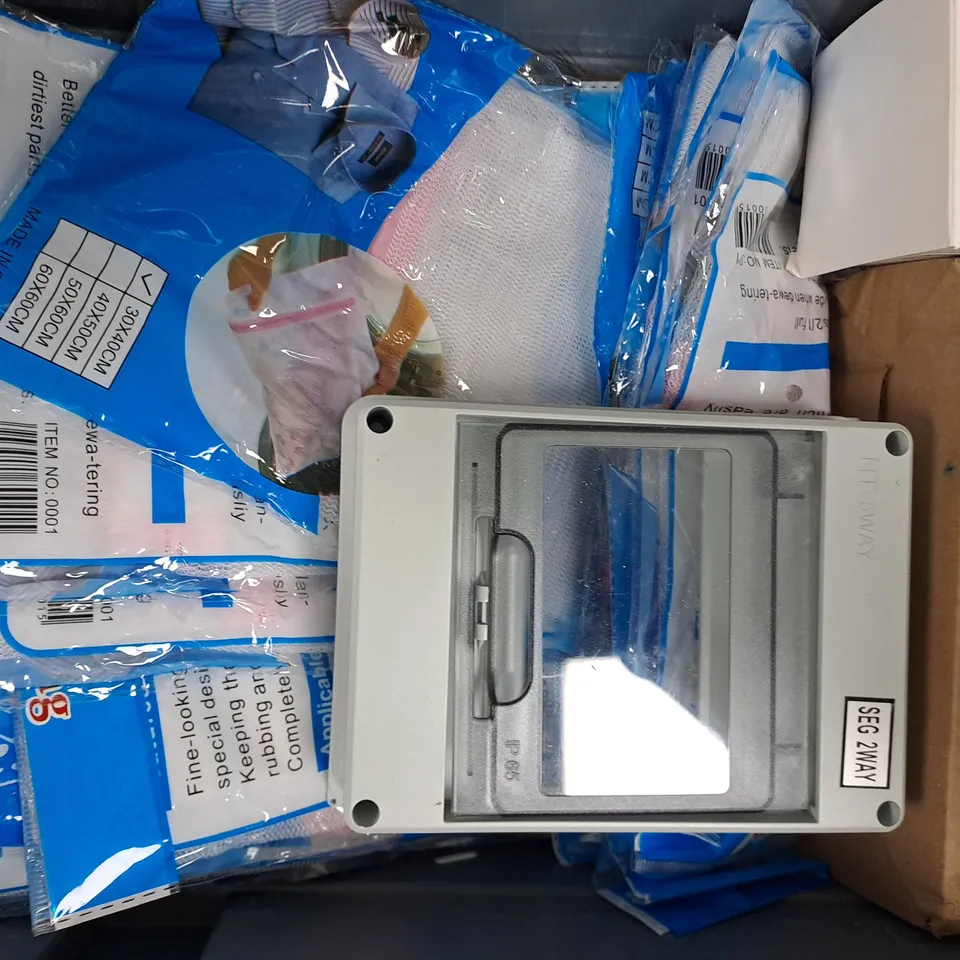 APPROXIMATELY 10 ASSORTED HOUSEHOLD ITEMS TO INCLUDE WINDOW INSULATION KIT, ETC