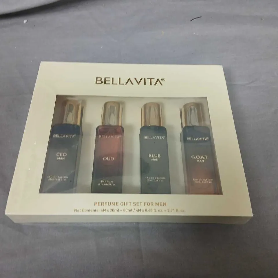 BELLAVITA PERFUME GIFT SET FOR MEN – BOXED, FOUR BOTTLES
