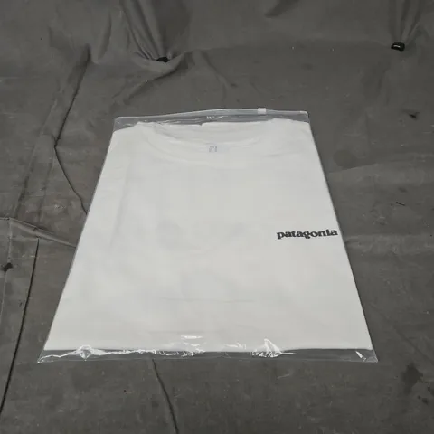PATAGONIA LONG SLEEVE WHITE T SHIRT MEDIUM