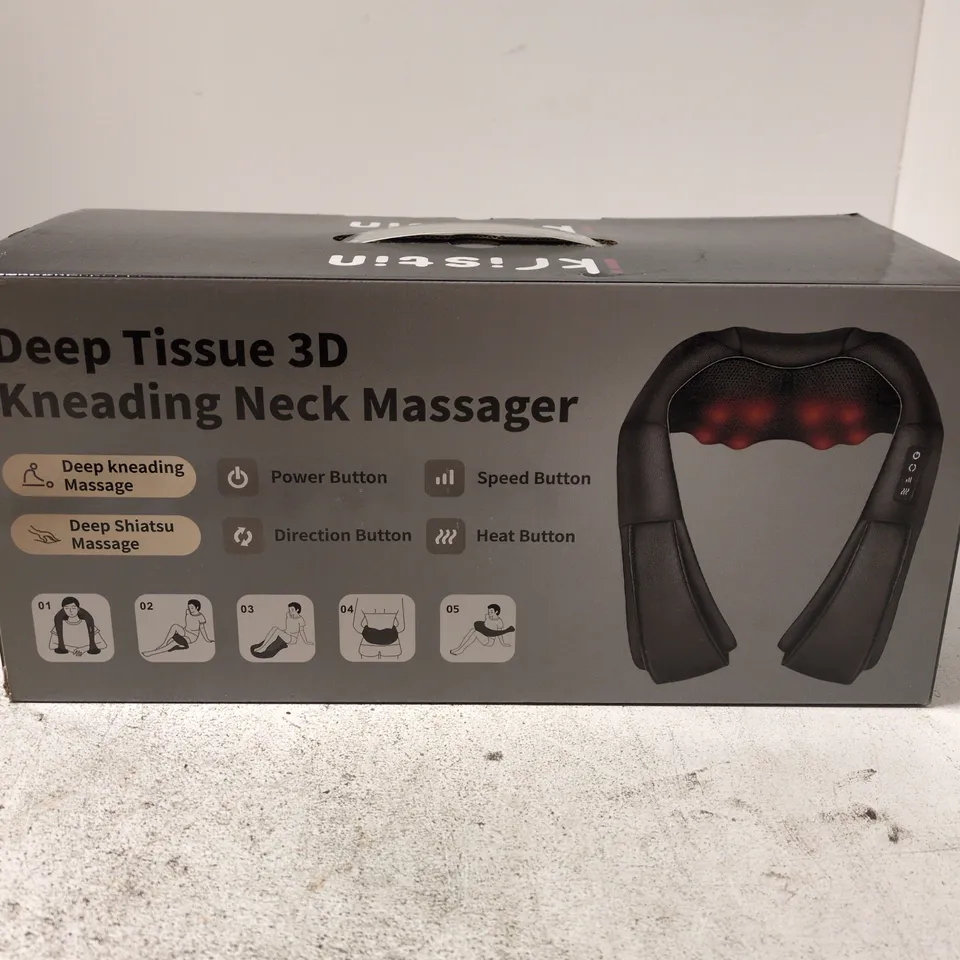 DEEP TISSUE 3D KNEADING NECK MASSAGER