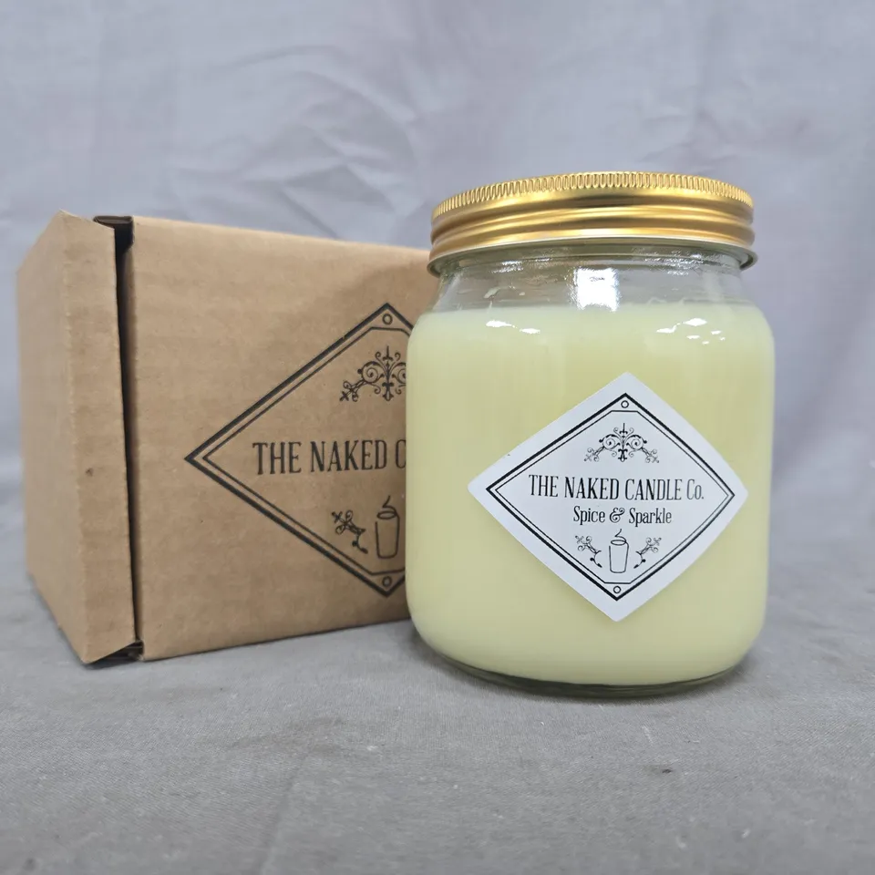 THE NAKED CANDLE CO SPICE & SPARKLE SCENTED CANDLE