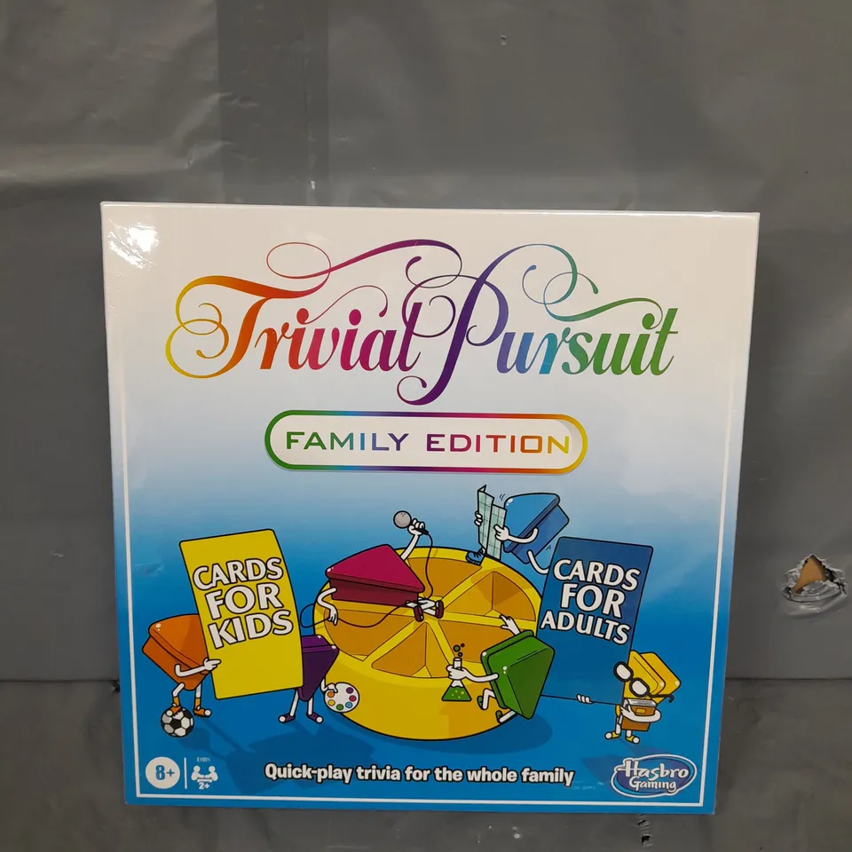 BOXED AND SEALED TRIVIAL PURSUIT FAMILY EDITION
