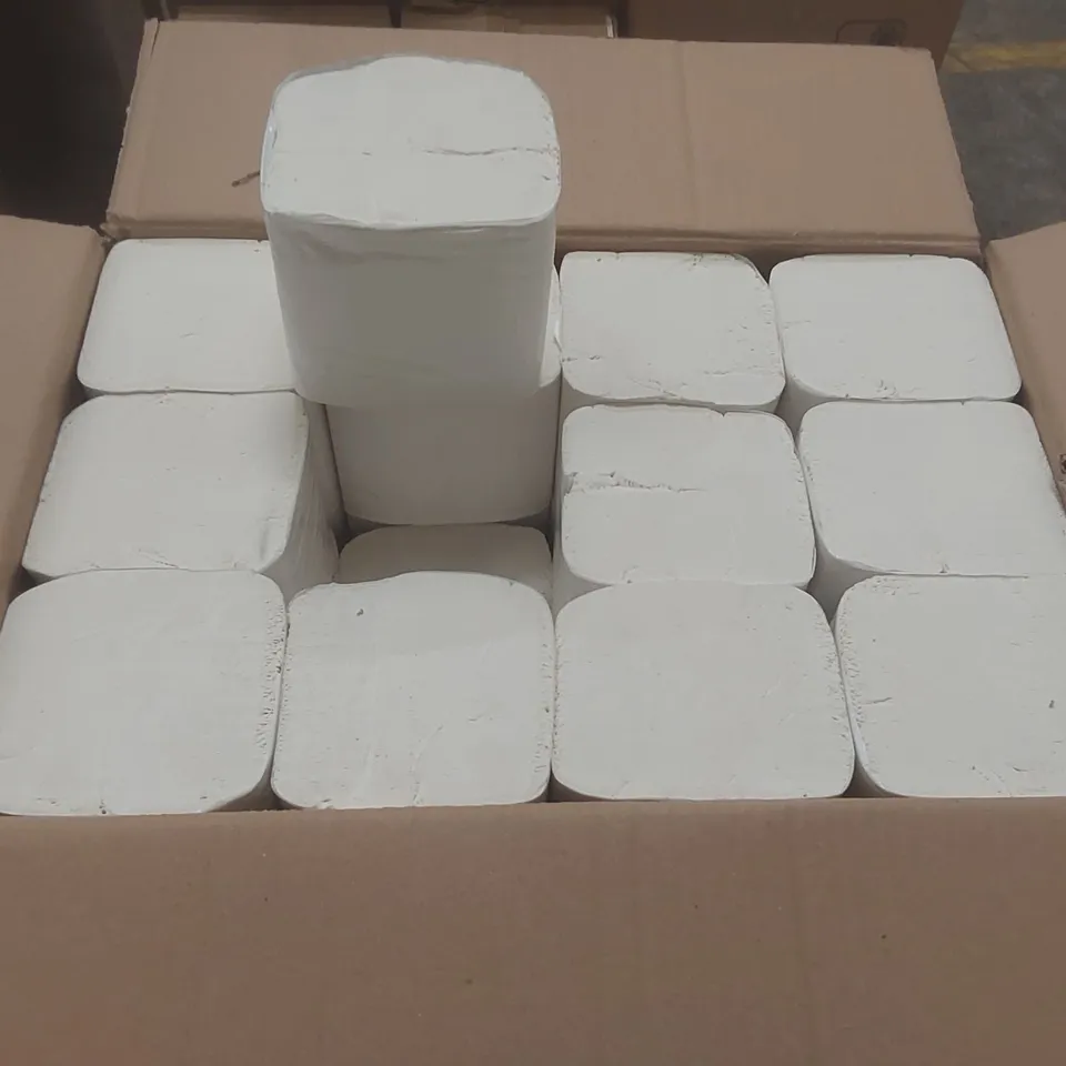 BOX CONTAINING 36 BULK PACK 2 PLY TISSUE PAPER
