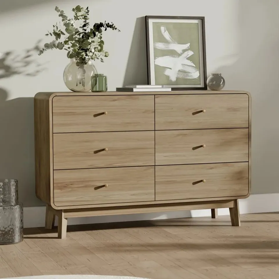 BOXED INGRID 6 DRAWER DRESSER (1 BOX)