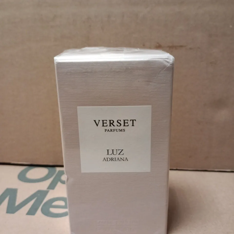 BOXED AND SEALED VERSET PARFUMS "LUZ ADRIANA" EAU DE PARFUM, 100ML