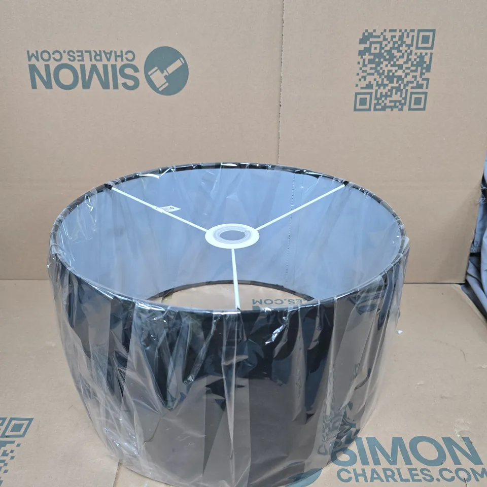 BOXED GIGGI XL FABRIC LAMP SHADE IN BLACK 