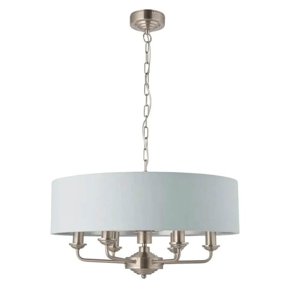 BOXED OPPENHEIM 6-LIGHT DRUM CHANDELIER FIXTURE FINISH