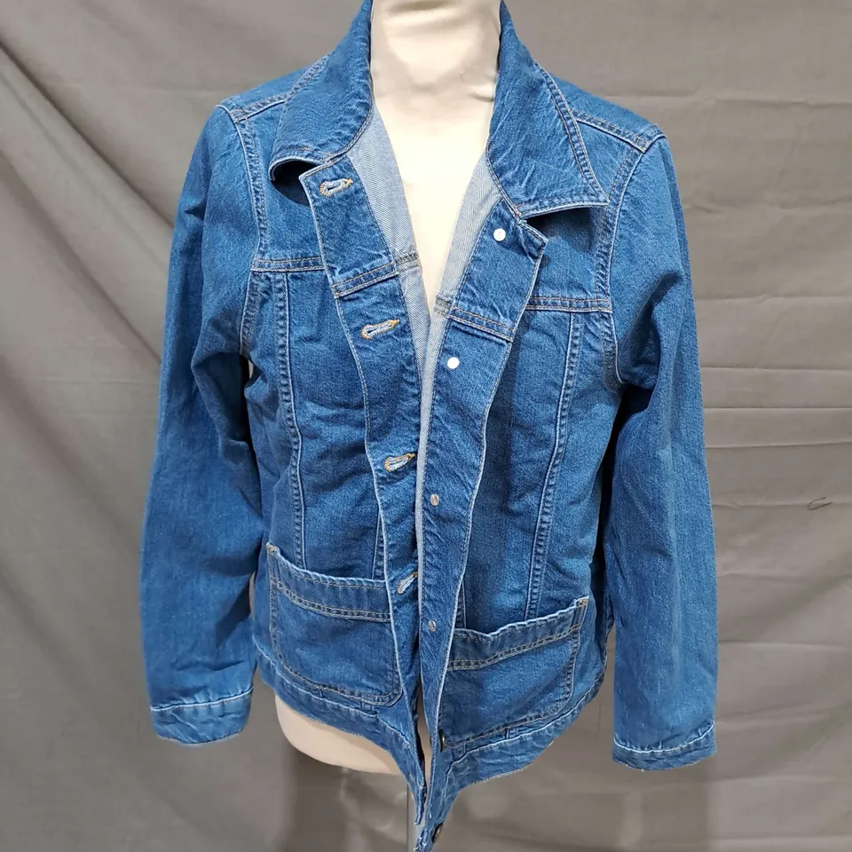 WOOLOVERS CASUAL DENIM JACKET IN BLUE SIZE 12