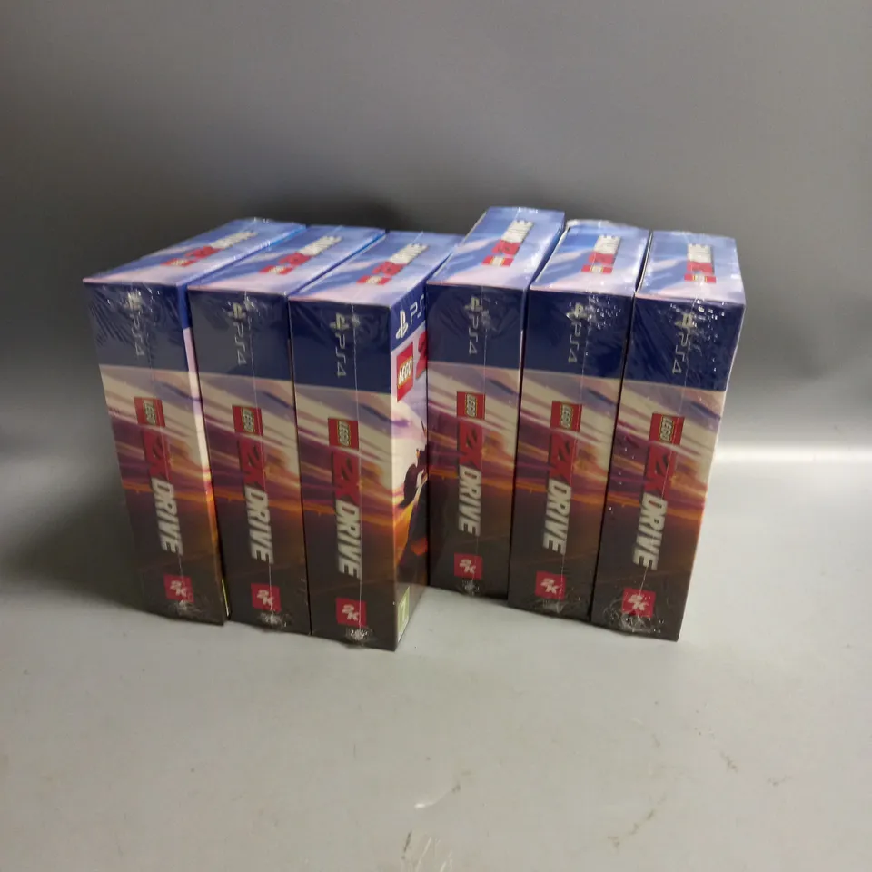 BRAND NEW AND SEALED LOT OF 6 LEGO 2K DRIVE PS4 GAMES