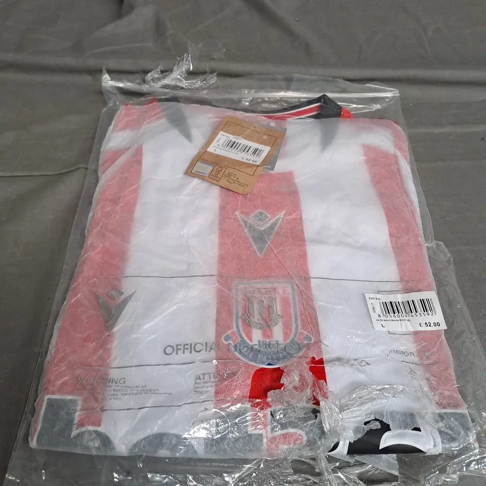 STOKE CITY 24/25 HOME SHIRT SIZE L