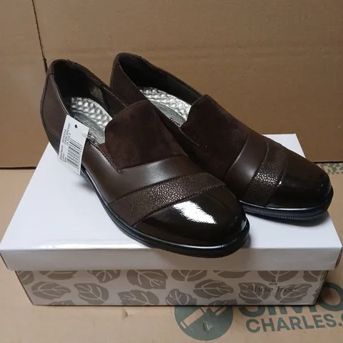 SHOE TREE COMFORT NERISSA DARK BROWN WOMEN'S SHOES - 6