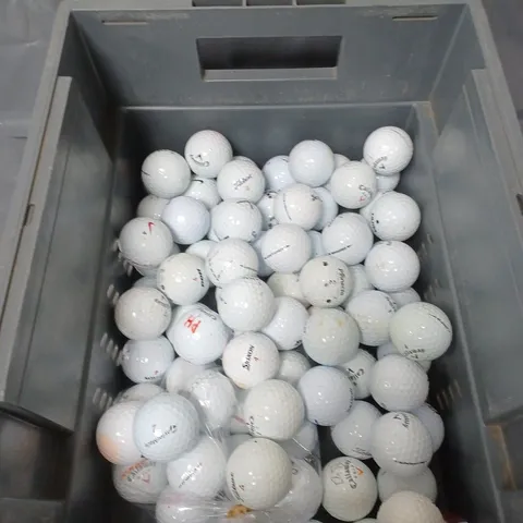 BOX OF APPROXIMATELY 30 ASSORTED GOLF BALLS VARIOUS BRANDS