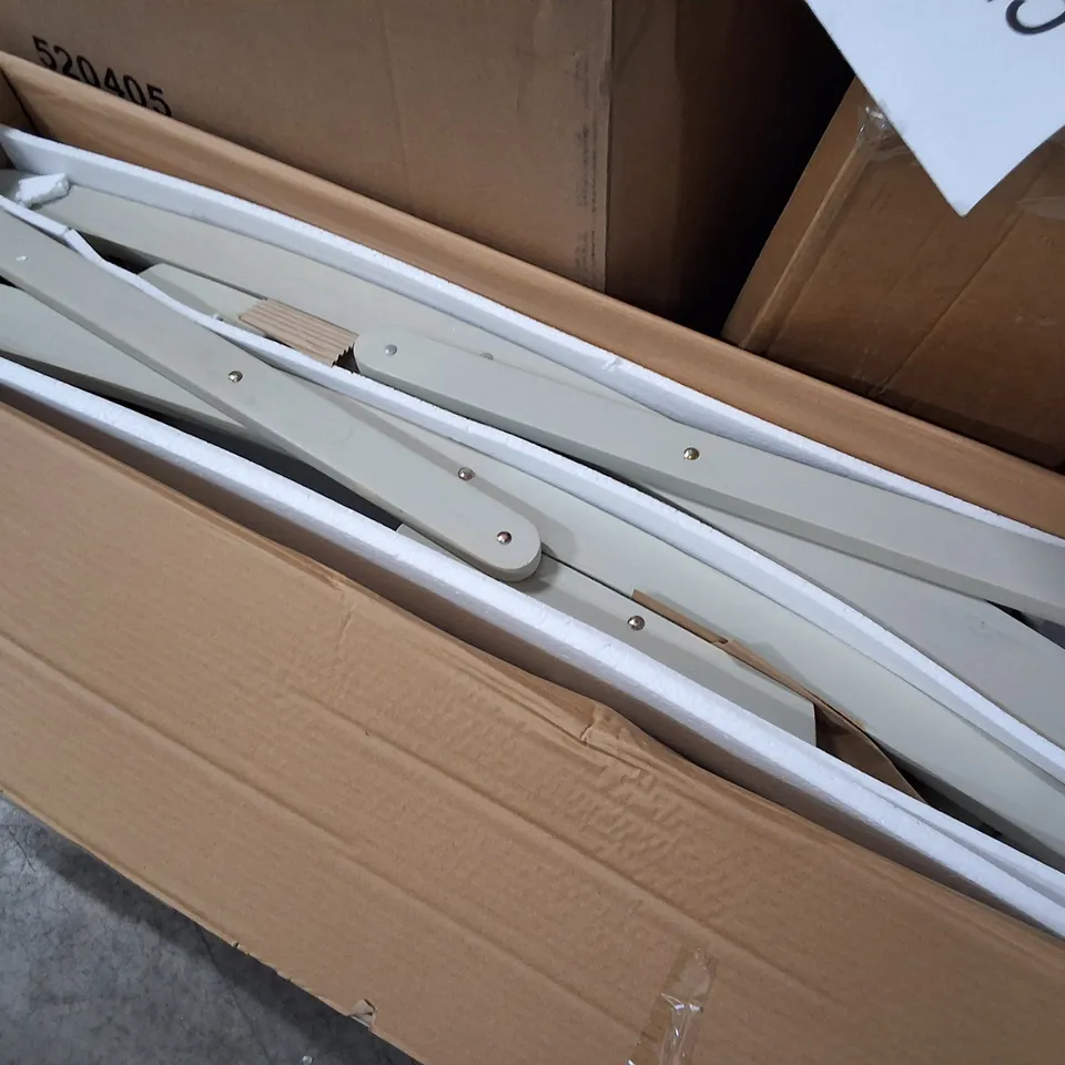 BOXED PAIR OF CHAIRS FROM REZAY BISTRO SET IN WHITEWASH - 1 BOX