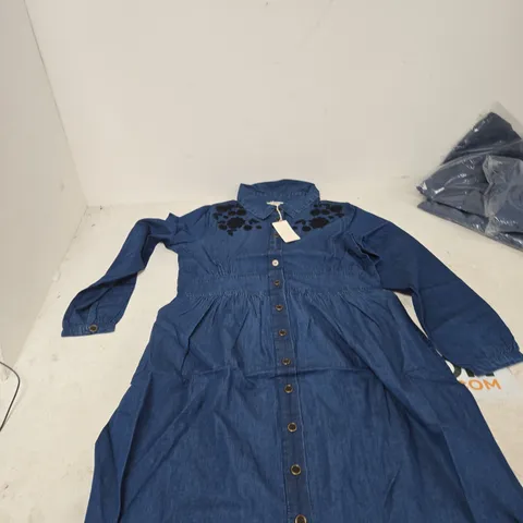 MIDFLOWER DENIM SHIRT DRESS – UK 10 (EU 38)