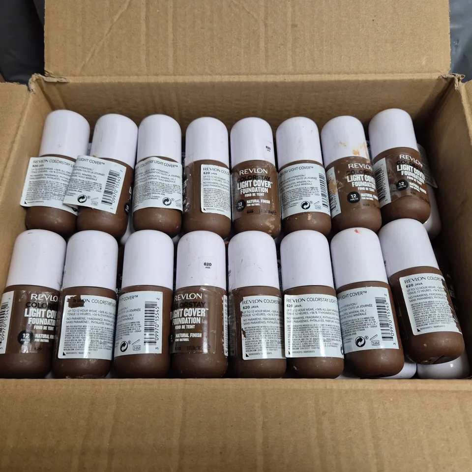 APPROXIMATELY 50 REVLON COLOURSTAY LIGHT COVER FOUNDATION - SHADE 620 - 30ML