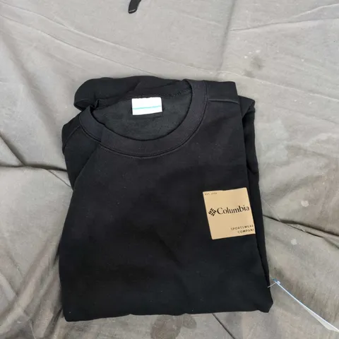 COLUMBIA TREK CREW MEN'S JUMPER  – BLACK, SIZE L (UK LARGE)