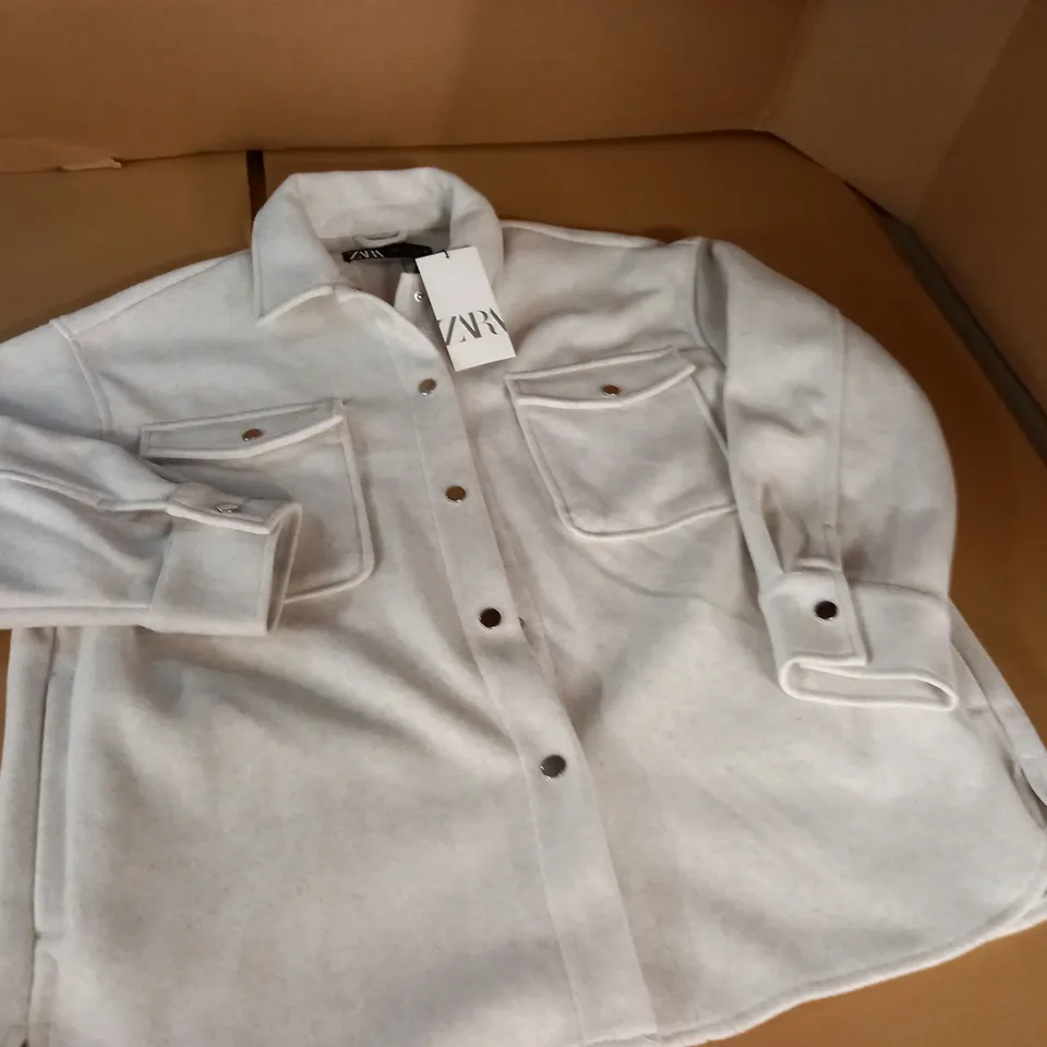 ZARA BUTTON FRONT OVERSHIRT - XL