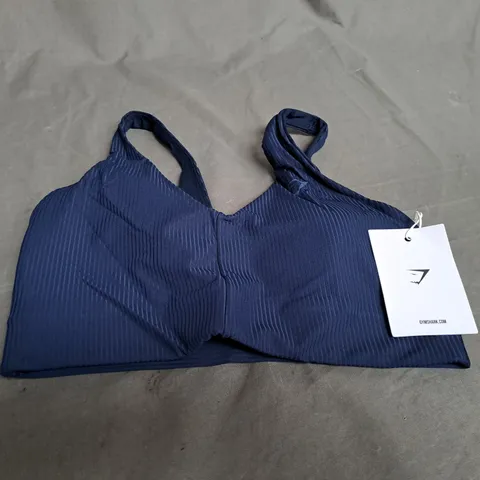 GYMSHARK RIBBED SPORTS BRA - SMALL